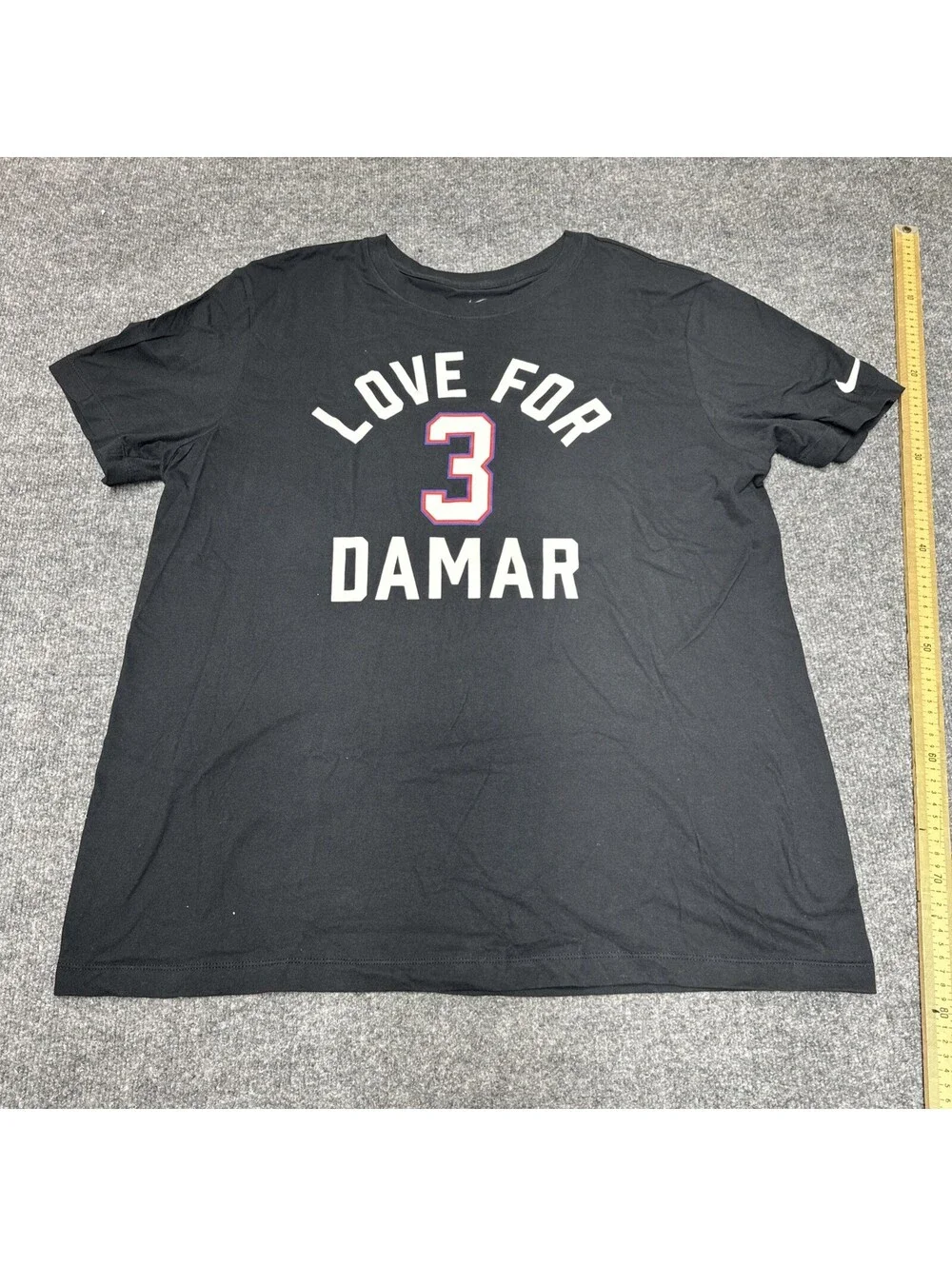 Worn “love For Damar” T-shirt By Rams Taylor Rapp Psa 2n92758  Nike XL